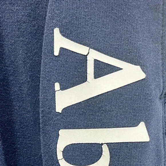 Abercrombie and Fitch blue logo joggers sweats drawstring Y2K 90’s - Picture 2 of 7